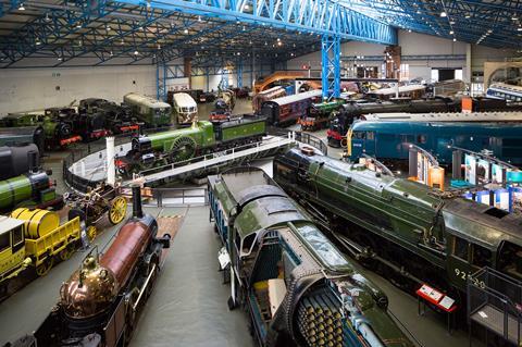 The Great Hall at the National Railway Museum in York