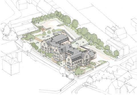 GSS Architecture Oundle Boarding House Sketch