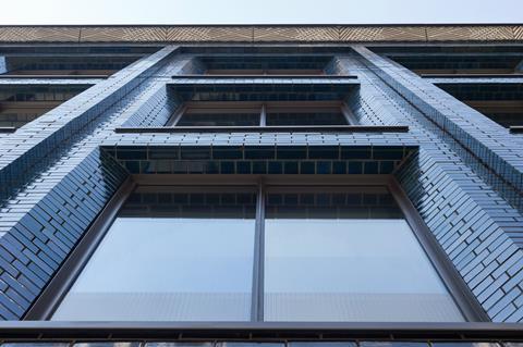 Bespoke ceramic bricks are a key element of the facade of Damien Hirst's new Soho HQ, designed by Stiff & Trevillion