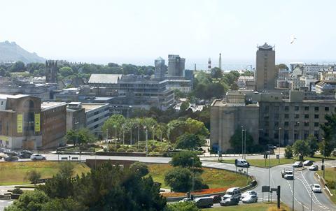 Plymouth cityscape