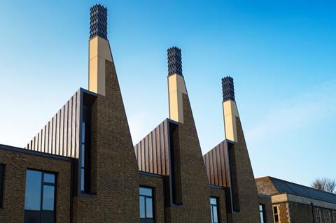 The distinctive roof of Design Engine’s recently completed Science and Maths Centre at Charterhouse in Surrey