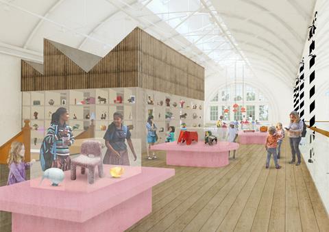 The Design gallery included in AOC's interior rework of the V&A Museum of Childhood