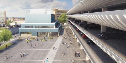 Preston Youth Zone, in the shadow of BDP's Grade II-listed Preston Bus Station