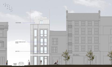 Proposals for the replacement of 3 Club Row by architect p-ad