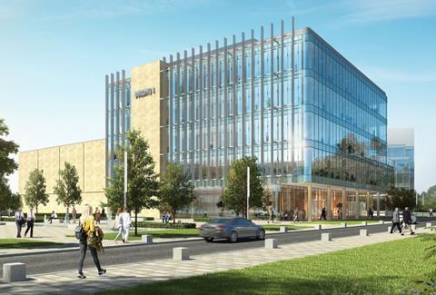 Illustrative design for the new Pebble Mill medical building