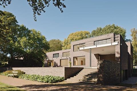 The rear of Ludwig Mies van der Rohe's Haus Lange in Krefeld, Germany