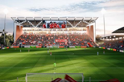 Wrexham Stadium_Kop Stand - Seating Tier © Populous