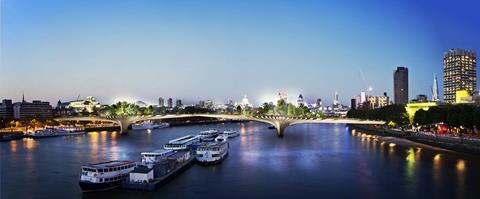Thomas Heatherwick's garden bridge across the Thames