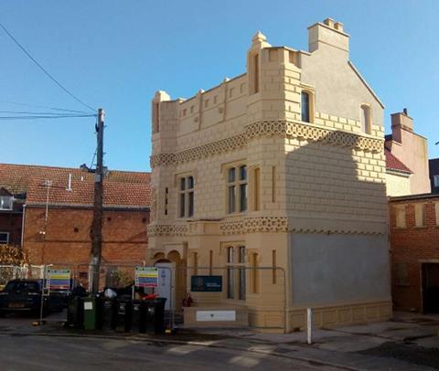 Ferguson Mann Architects just-completed restoration of the exterior of grade II* listed Castle House in Bridgwater