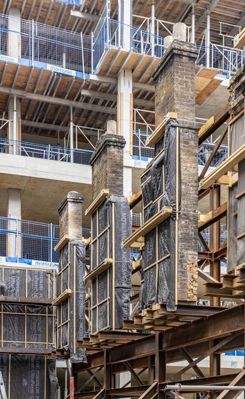 Norton Folgate suspended chimneys