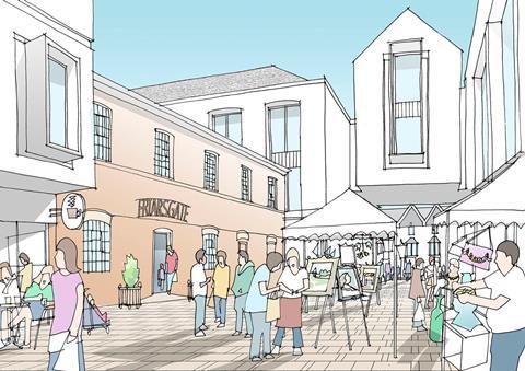 JTP plan for Winchester - view of Friarsgate Yard