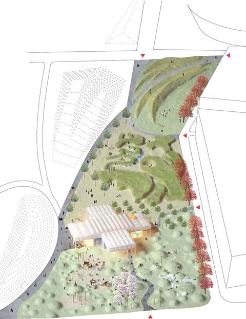 Entry E: One of the five competition entries for the Olympic Park Legacy's North Park vision.