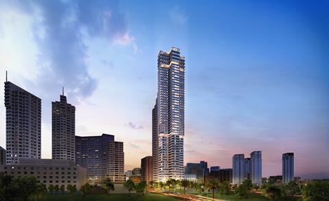 Visualisation of Foster & Partners Ayala Avenue tower, earmarked for Manila's Makati central business district