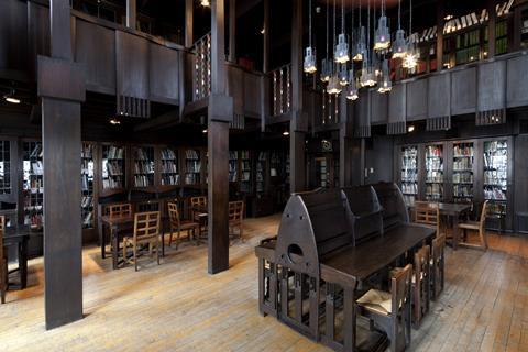 Mackintosh Library before the fire 