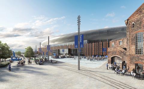 New Everton FC stadium - east view