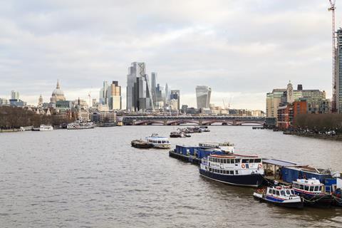 Som city of london tower view from waterloo bridge