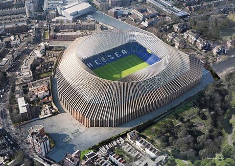 Herzog & de Meuron's proposed new stadium for Chelsea FC