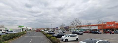 Leyton Mills Retail Park in east London