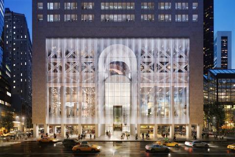 Snohetta's proposal for Philip Johnson's AT&T building - aka 550 Madison Avenue, Manhattan