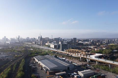 'Bellingham' bridge bringing HS2 trains into Birmingham