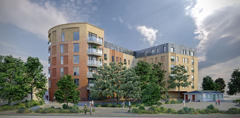 AWW's proposals for the site of the Taunton branch of Debenhams, seen from the rear