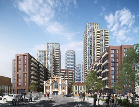 Carey Jones Chapman Tolcher's Crown House scheme in Barking town centre for BeFirst which goes to planning tonight