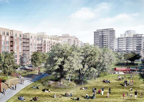 The Winstanley and York Road Estates regeneration plans, drawn up by HTA, Henley Halebrown and LA Architects