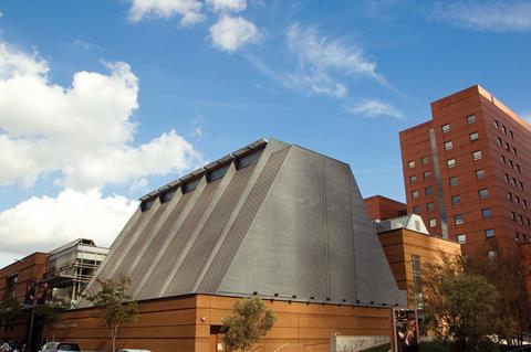 Colburn School's existing campus on Grand Avenue, in the Bunker Hill area of downtown Los Angeles