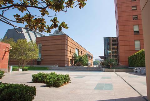 Colburn School's existing campus in the Bunker Hill area of downtown Los Angeles