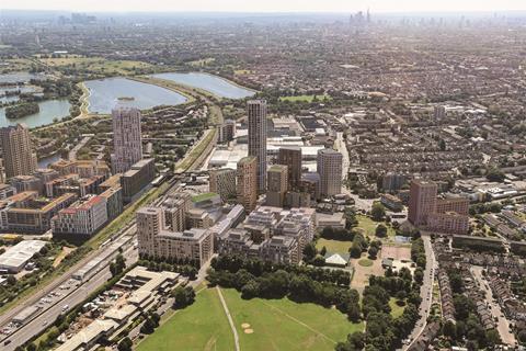 Tottenham Hale proposal for Argent by AHMM, Alison Brooks and PTEa