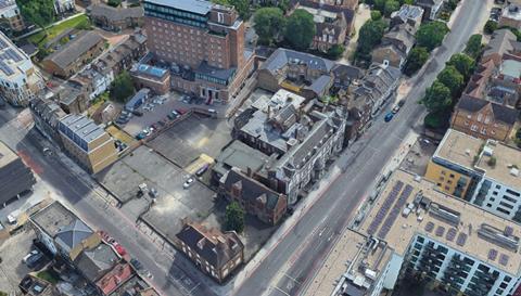 Overview of Greenwich Magistrates court and the site of Squire & Partners' hotel proposals