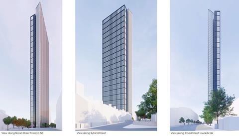 Glancy Nicholls - 100 Broad Street - Birmingham tower - 3D views