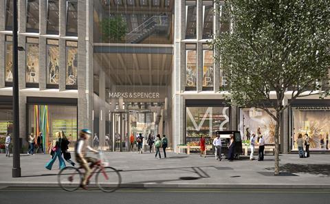 Pilbrow and Partners_Marks Spencer Marble Arch - elevation