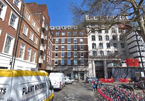 16-19 Soho Square,  looking towards the east