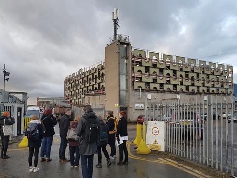 A multistorey car park within the Purley Way masterplan area