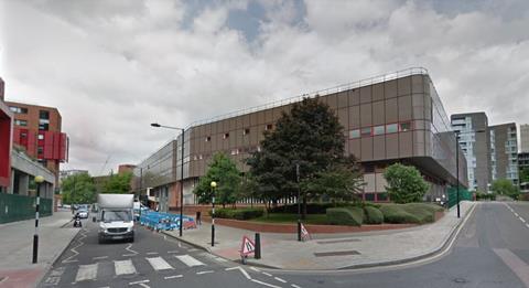 Part of the former Royal Mail complex in north London that is known as the Ugly Brown Building