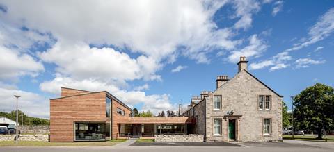 Moxon Architects' extension to the Cairngorms National Park Authority headquarters, which was officially opened on 16 November
