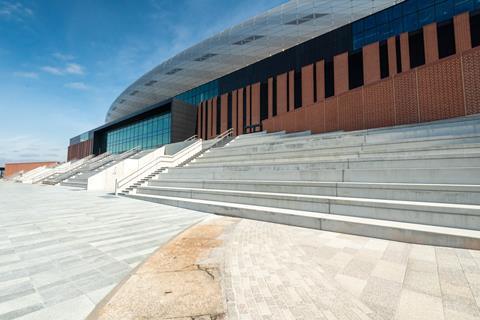 Everton west terrace exterior