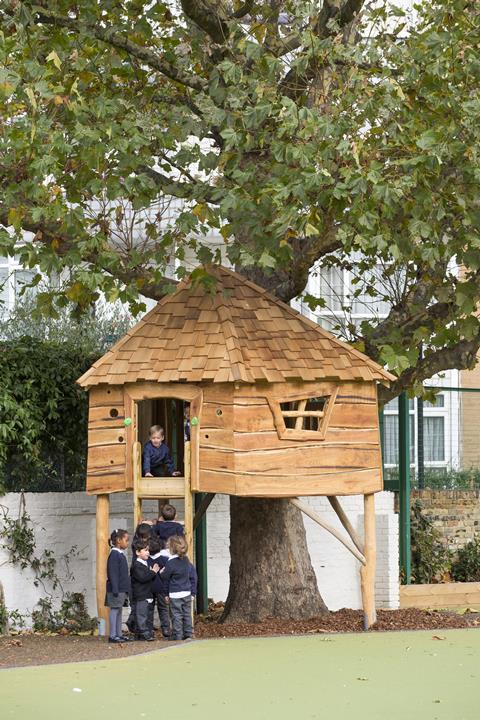 Ashburnham Community School playground, World's End Estate, by Foster and Partners