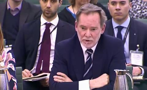 UK chief trade negotiator Crawford Falconer appears before parliament's Public Accounts Committee