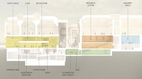 Cross-section of the gallery, credit Selldorf Architects_WEB