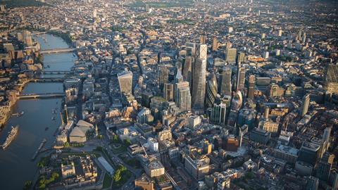 How the City of London will look by 2026 if its current pipeline of consented towers is built – the graphic pre-dates the approval of Foster & Partners' Tulip