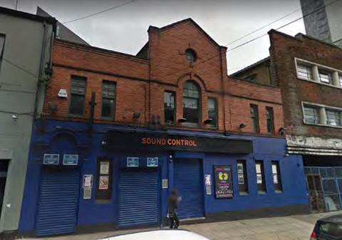 The Sound Control venue in Manchester