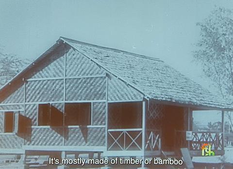 A bamboo house from the 1954 film Modest Homes