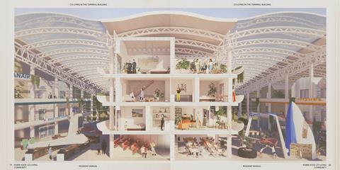 12_ALMA-NAC_DAVIDSON PRIZE 2024_ROBIN HOOD CO-LIVING COMMUNITY_IMAGE ONE_ CO-LIVING IN THE TERMINAL BUILDING