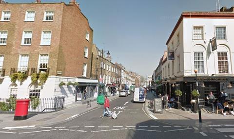 Drummond Street, seen from North Gower Street