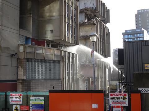 Demolition of Robin Hood Gardens gets under way