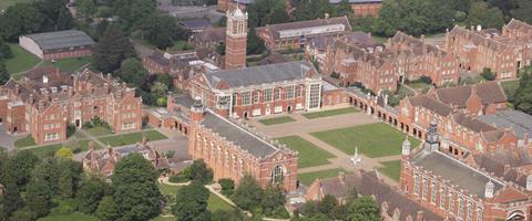 Aerial view of Christ's Hospital, Horsham