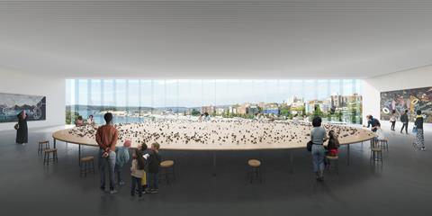 AGNSW_SMP_Column-free gallery_Art Gallery of New South Wales Sydney Modern Project by Sanaa