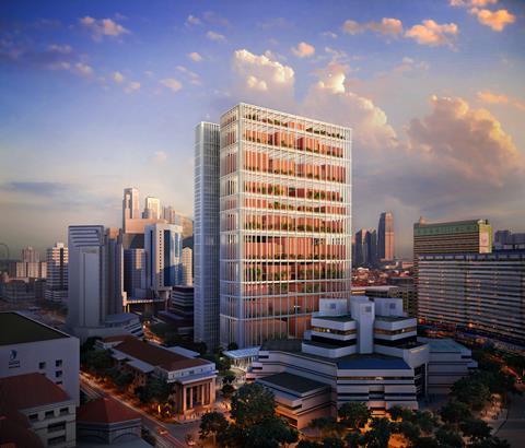 Serie Architects' new courts complex in Singapore.